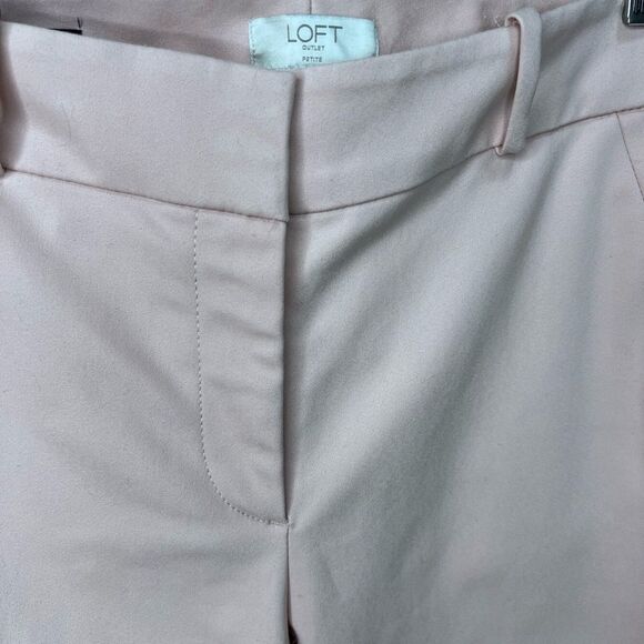 Size 8 Loft Petite Pink Modern Skinny Ankle Pants - Picture 3 of 8